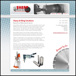 Screen shot of the Sharp Drilling Solutions Ltd website.
