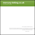 Screen shot of the Mercury Letting Ltd website.
