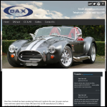 Screen shot of the D J Sportscars International Ltd website.