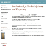 Screen shot of the Ab-joinery website.