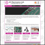 Screen shot of the 4c Electronics Ltd website.