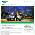 Screen shot of the Ferns Surfacing Ltd website.