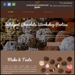 Screen shot of the Chocolate Delight website.