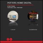 Screen shot of the Potters Home Digital website.