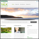 Screen shot of the Green to Talk Ltd website.