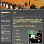 Screen shot of the Zig Zag Music Productions website.