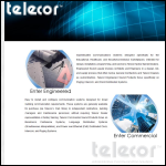 Screen shot of the Telecor (UK) website.