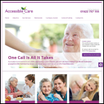 Screen shot of the Accessible Care website.