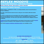 Screen shot of the Reflex Moodys Ltd website.