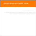 Screen shot of the Wheatley Metal Fabrications Ltd website.
