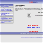 Screen shot of the The Noise Doctor Co Ltd website.
