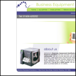 Screen shot of the Business Equipment Distributors website.