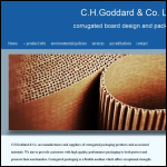 Screen shot of the C.H. Goddard & Co. (Cartons) Ltd website.