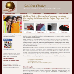 Screen shot of the Golden Choice Uk Ltd website.