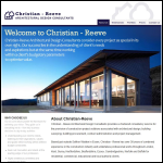 Screen shot of the Christian - Reeve Architectural Design Consultants website.