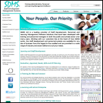 Screen shot of the SDMS Ltd – Staff Development Management Systems website.