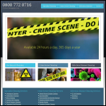 Screen shot of the Crime Scene Cleaning Services website.