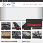 Screen shot of the Pyramid Steel website.