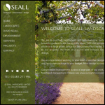 Screen shot of the Seall Landscapes Ltd website.