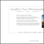 Screen shot of the Geoffrey Pass Photography website.
