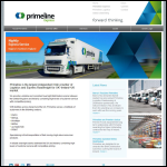 Screen shot of the Primeline Express Ltd website.