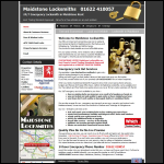 Screen shot of the Maidstone Locksmiths website.