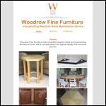 Screen shot of the Woodrow Fine Furniture website.