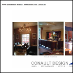 Screen shot of the Conault Design website.