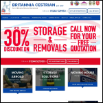 Screen shot of the Britannia Cestrian website.
