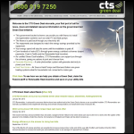 Screen shot of the Cts Renewable website.
