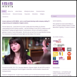 Screen shot of the Isis Media Ltd website.