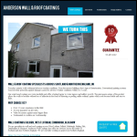 Screen shot of the Anderson Wall & Roof Coatings website.