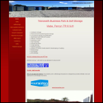 Screen shot of the Trenoweth Business Park & Self Storage website.