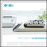 Screen shot of the VA Business Solutions website.