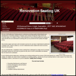 Screen shot of the Renovation Seating Uk website.