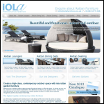 Screen shot of the Iola Furniture website.
