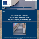 Screen shot of the Specialist Floors North East website.