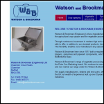 Screen shot of the Watson & Brookman (Engineers) Ltd website.