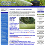 Screen shot of the Aquamation Irrigation Services website.