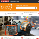 Screen shot of the Solon Systems Ltd website.