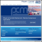 Screen shot of the Player & Cornish Marine Ltd website.