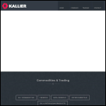Screen shot of the Kallier website.