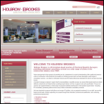 Screen shot of the Holbrow Brookes Construction Consultants website.