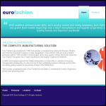 Screen shot of the Eurofashion Manufacturing Co Ltd website.