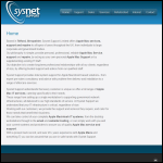Screen shot of the Sysnet Support website.
