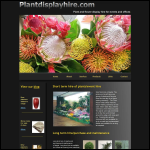 Screen shot of the Plantdisplayhire.com website.
