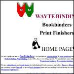Screen shot of the Wayte Binding Ltd website.