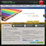 Screen shot of the Stratford Web Design website.