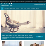 Screen shot of the Rugby Hypnotherapy Centre website.