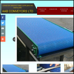 Screen shot of the AAB Conveyors Ltd website.